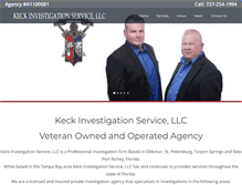 Tablet Screenshot of keckinvestigation.com